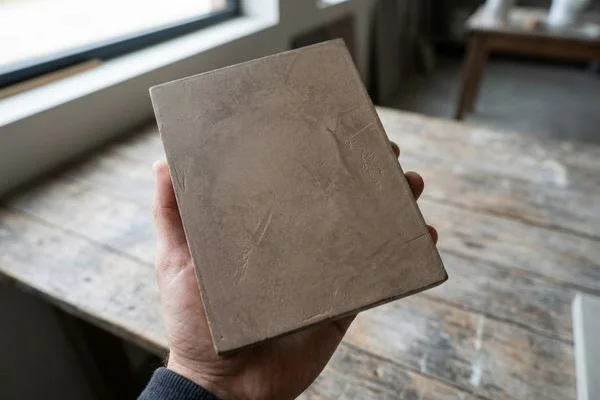 Échantillon béton ciré taupe